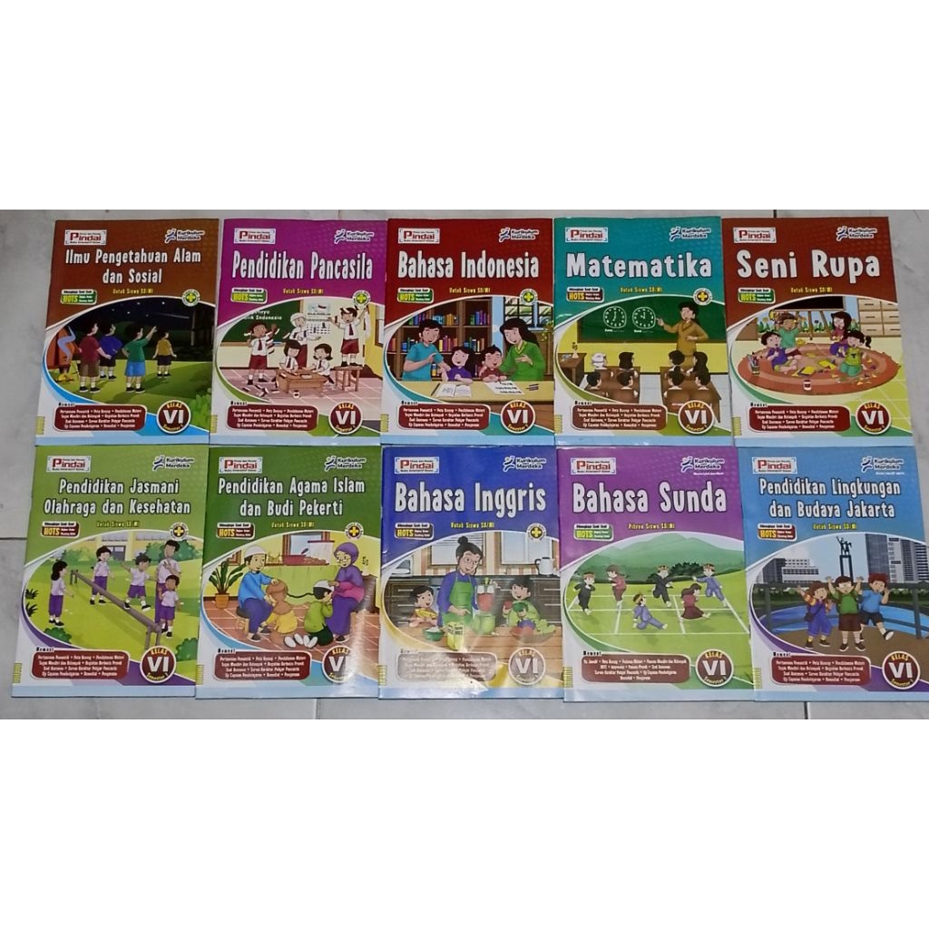 Buku Latihan LKS Pindai SD Kelas 6 Semester 1 dan Semester 2 Kurikulum Merdeka