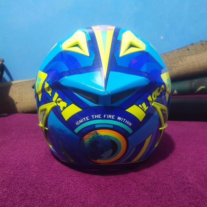 Helm NHK Sport Fullface Rossi Motif Gravity Stabilo