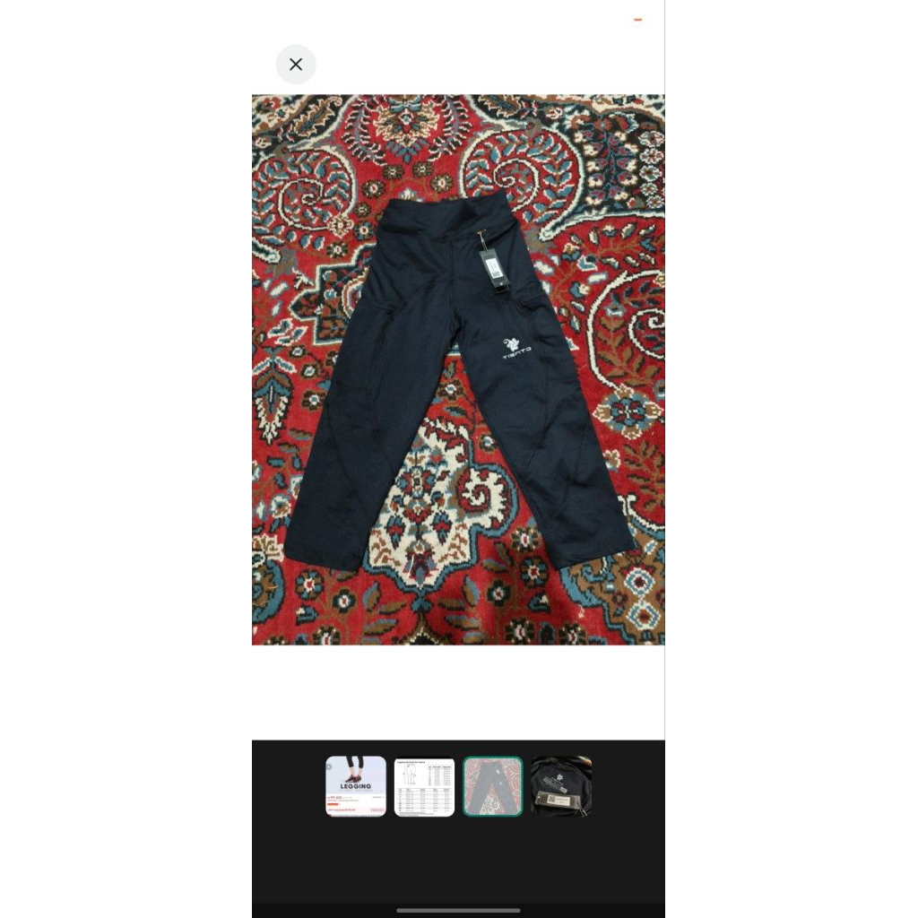 Tiento Evo Legging 3/4 Hidden Pocket Women Wanita