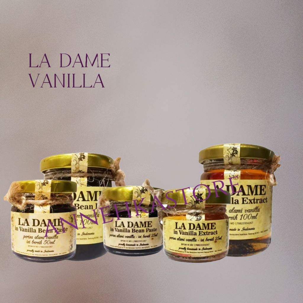 

La Dame In Vanilla Extract / La Dame In Vanilla Bean Pasta / Ladame In Vanilla 25ml / 50ml / 100ml