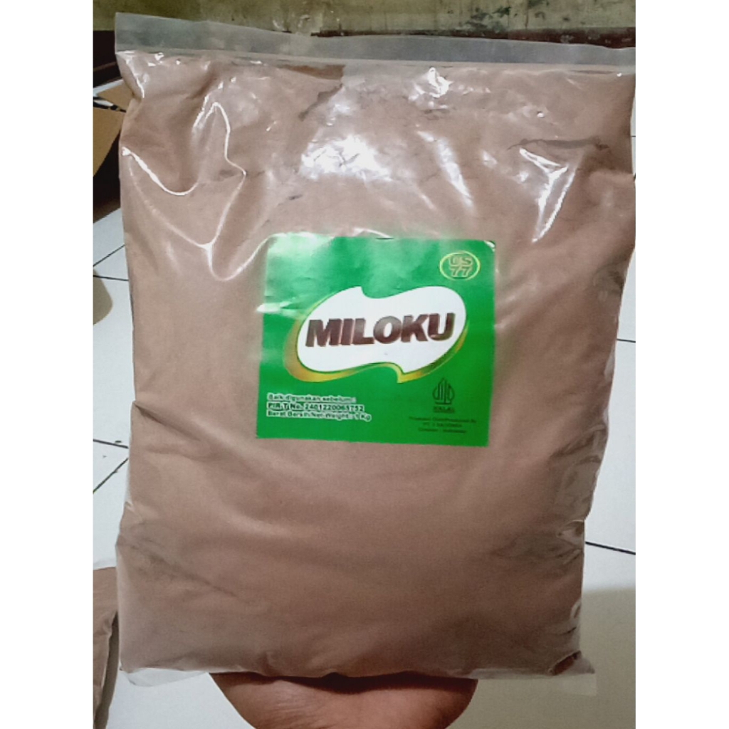 

Bubuk Minuman 1kg Rasa Miloku Bubuk Coklat Rasa Miloku kemasan 1kg Cocok untuk Jualan Es Coklat