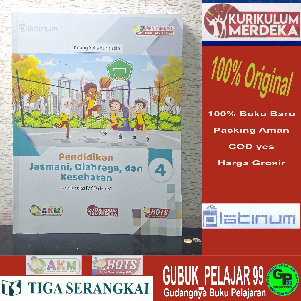 Pendidikan Jasmani, Olahraga, dan Kesehatan (PJOK) Kelas 4 SD/MI Kurikulum Merdeka PT Tiga Serangkai