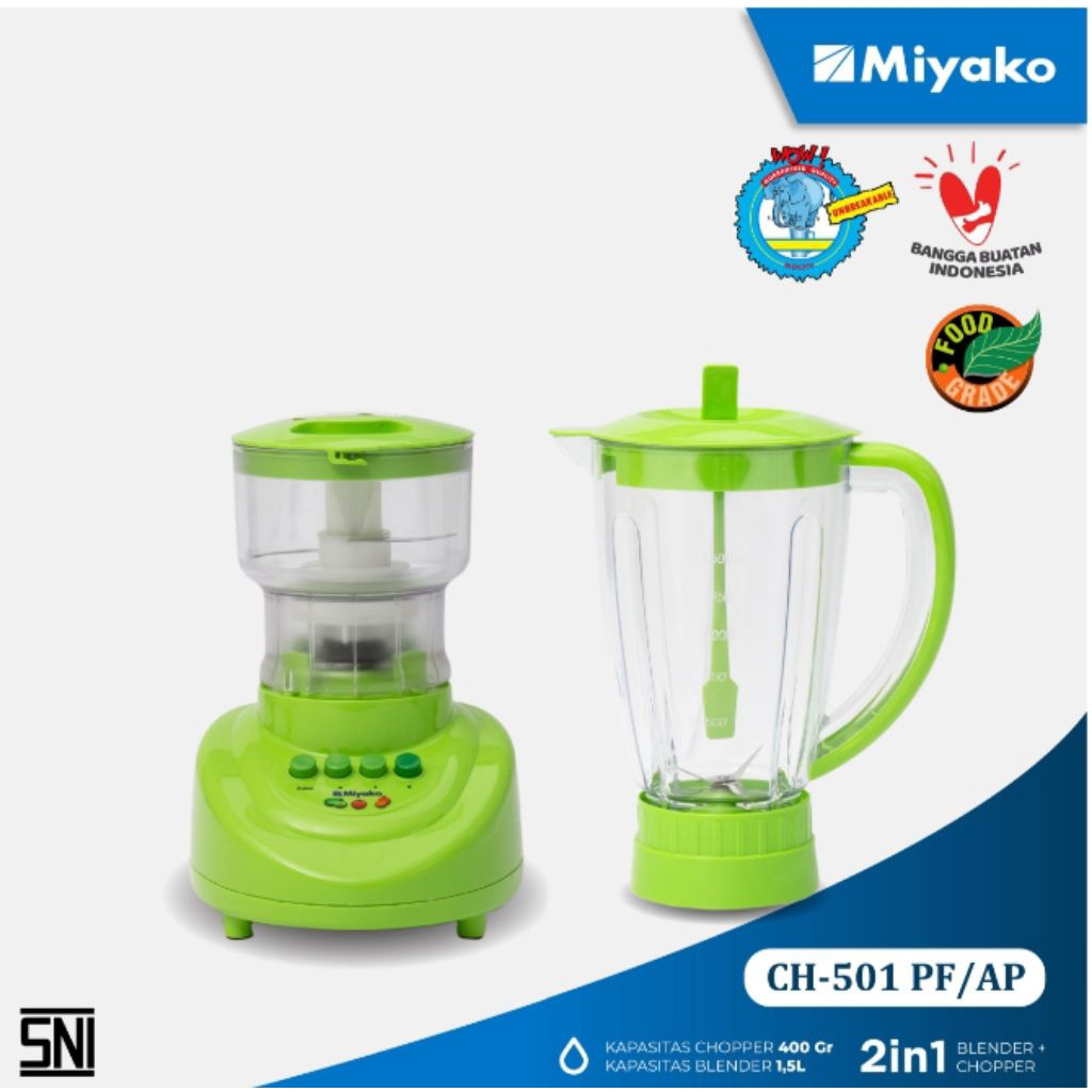 CHOPER BLENDER MIYAKO CH-501PF-AP PLASTIK
