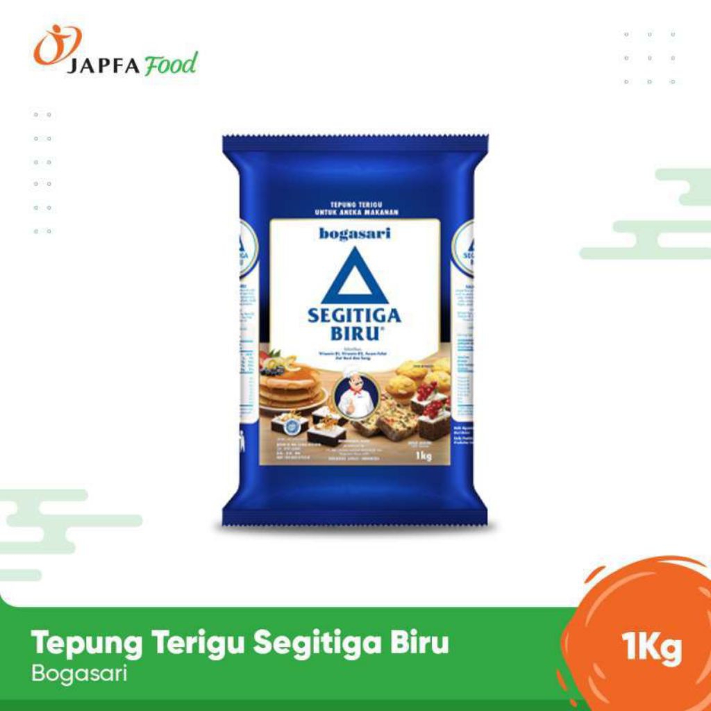 

Tepung Terigu Segitiga Biru 1kg – Premium & Serbaguna untuk Semua Jenis Kue & Roti
