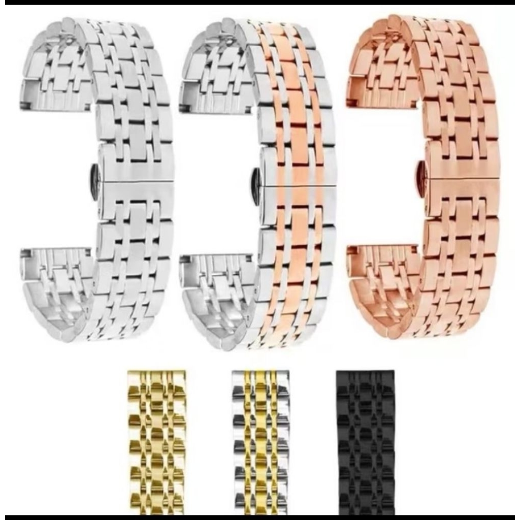 Tali jam tangan rantai strap jam tangan rantai model 3 ukuran 16mm