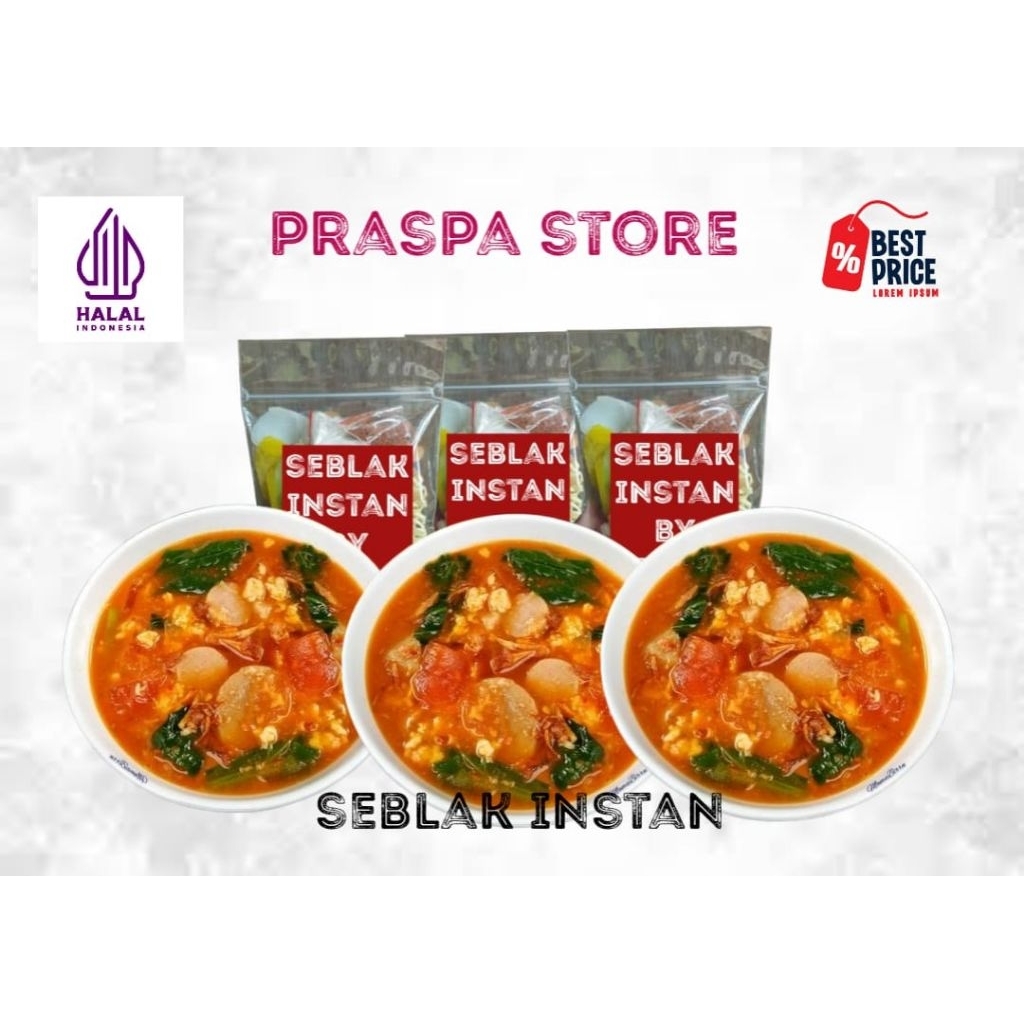 

seblak instan asli bandung murah enak pedas by praspa store