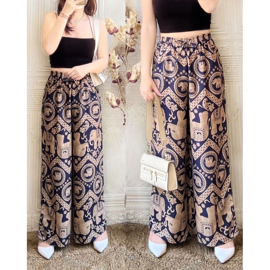 GEA CULOTTES//Kulot rayon motif gajah //kulot best seller
