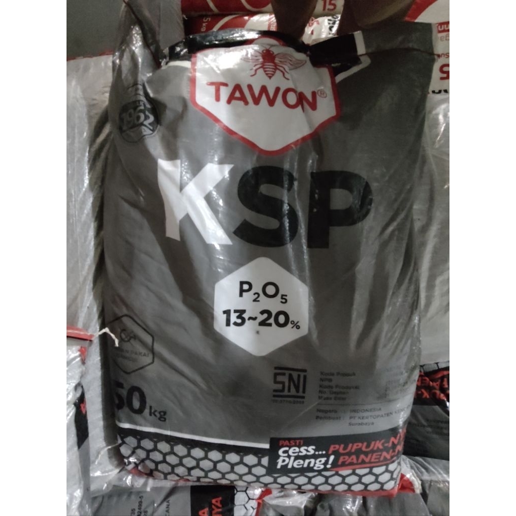 Pupuk Phospate KSP TAWON Free Kaos | Kemasan 50 kg (kemasan pabrik)