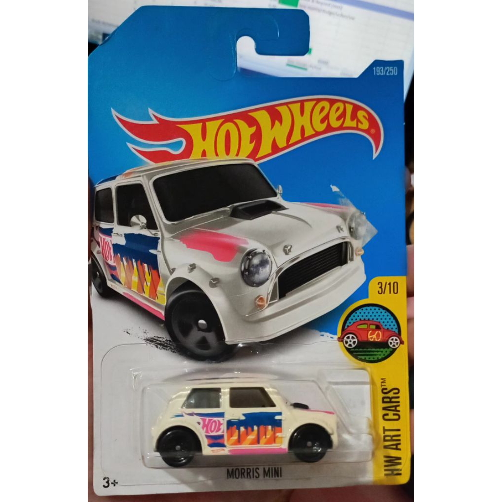 HOTWHEELS MORRIS MINI WHITE HW ART CARS