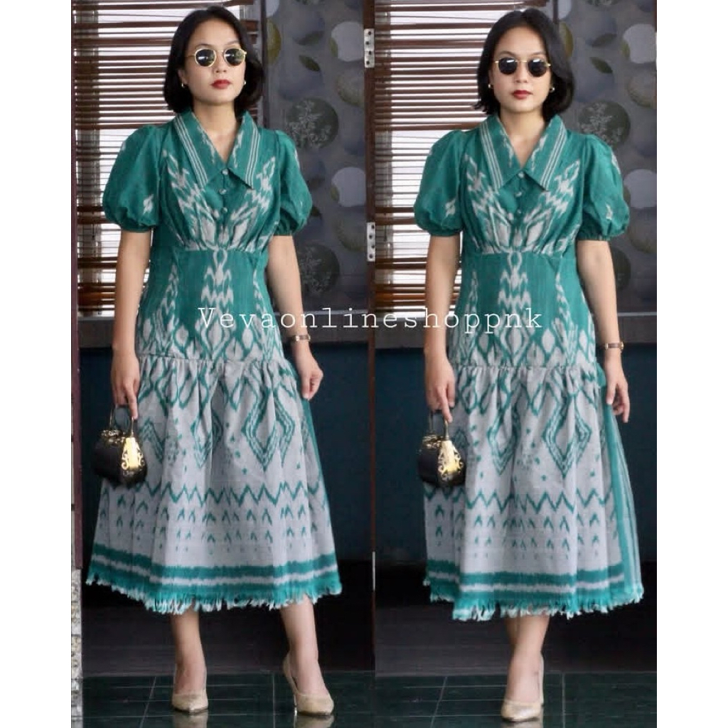 WIRRU DRESS TENUN// BAJU TENUN KEKINIAN//BAJU TENUN MODEL BARU//DRESS TENUN