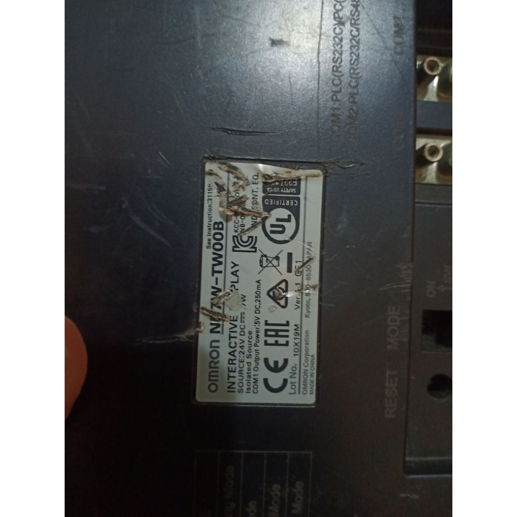 plc hmi omron nb7 normal