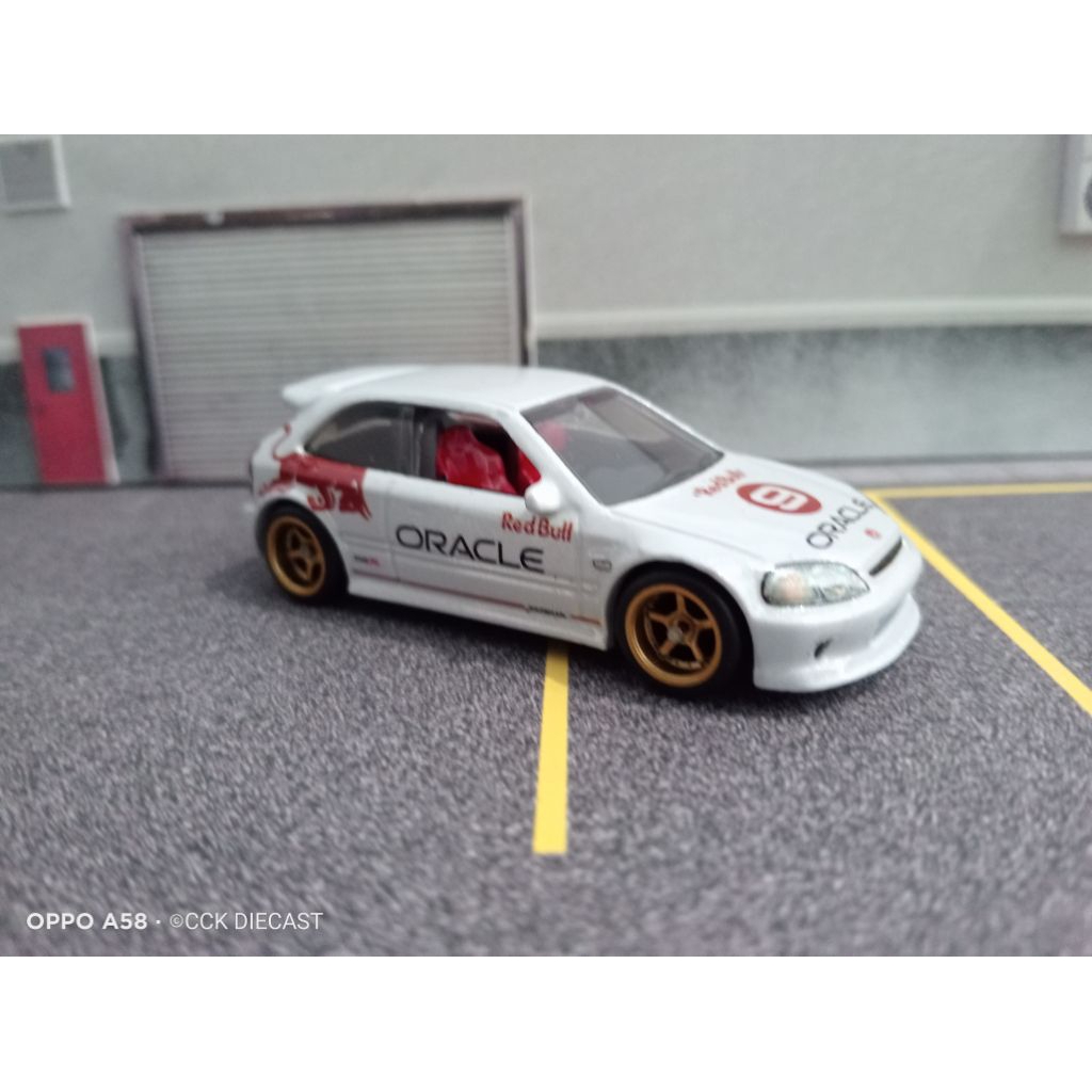 hot wheels 99 honda civic type-r ek9 custom oracle
