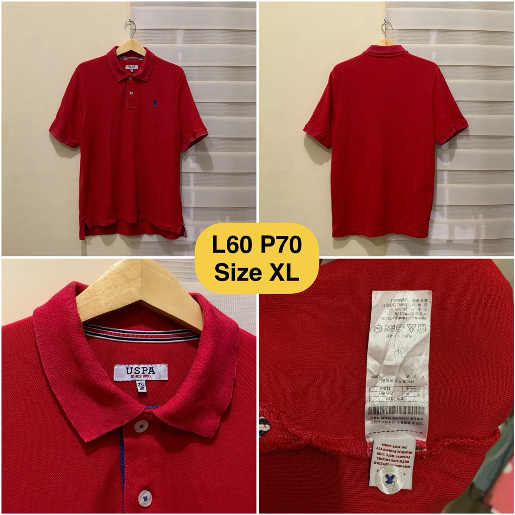 Poloshirt USPA Merah Original