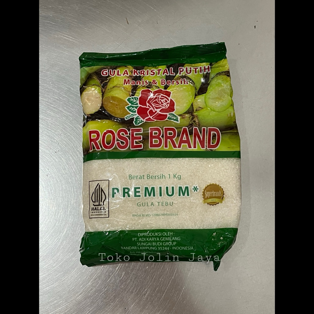 

1kg Rose Brand gula kemasan / gula kristal putih / gula tebu