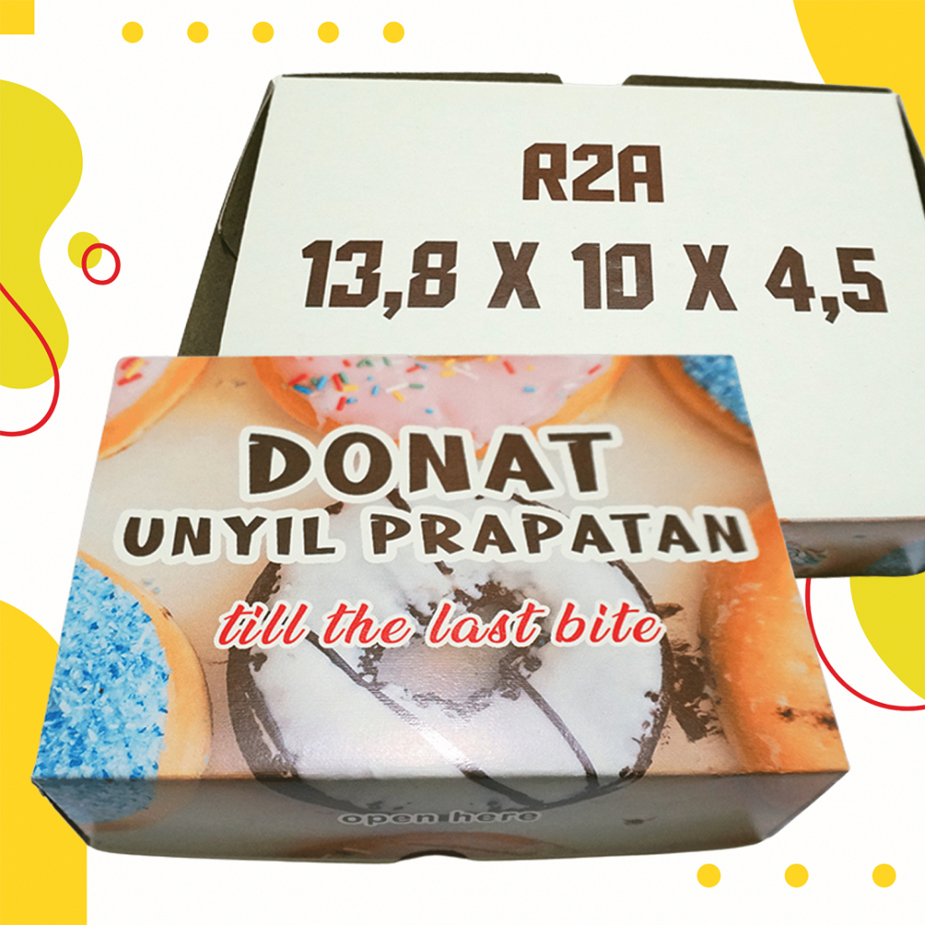 

[50 pcs]Kotak Snack R2A Custom ukuran 13,8 x 10 x 4,5 Custom min pesan 50 pcs