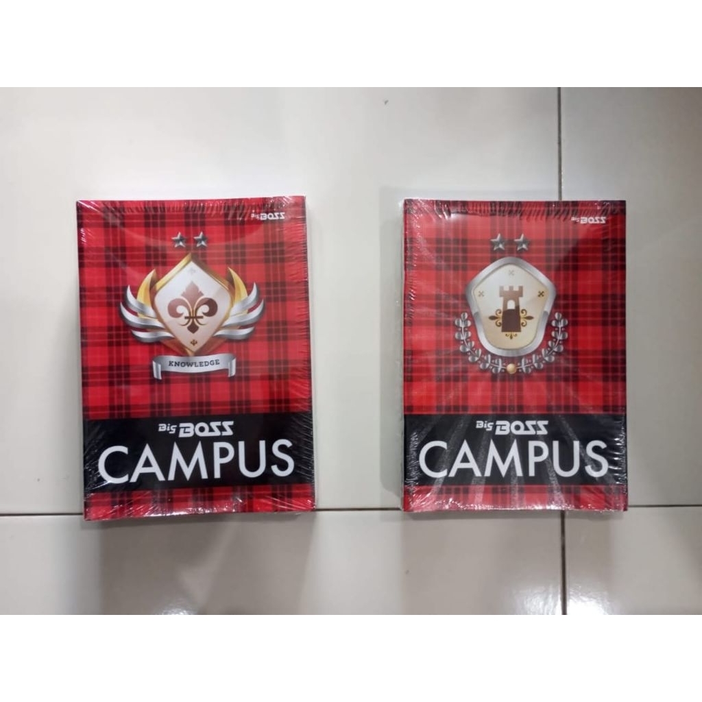 

Buku Tulis Big Boss Campus ukuran lebih panjang isi 36 lembar, per pack isi 10 buku