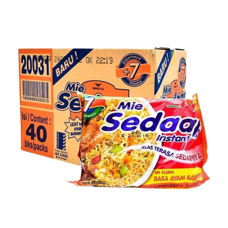 

MIE SEDAAP RASA AYAM BAWANG 1 DUS/KARTON ISI 40 PCS
