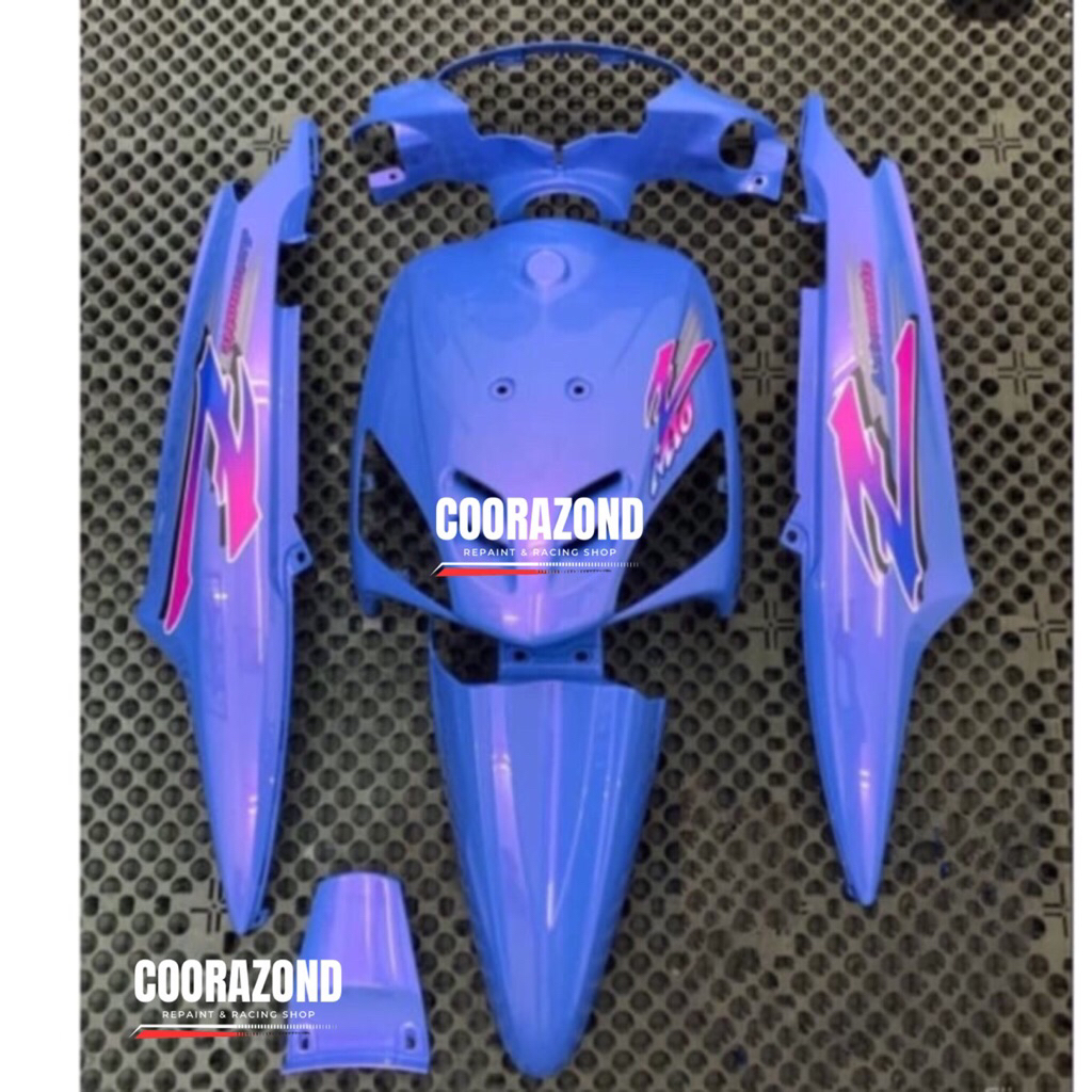 Full body halus mio sporty biru lembayung ungu