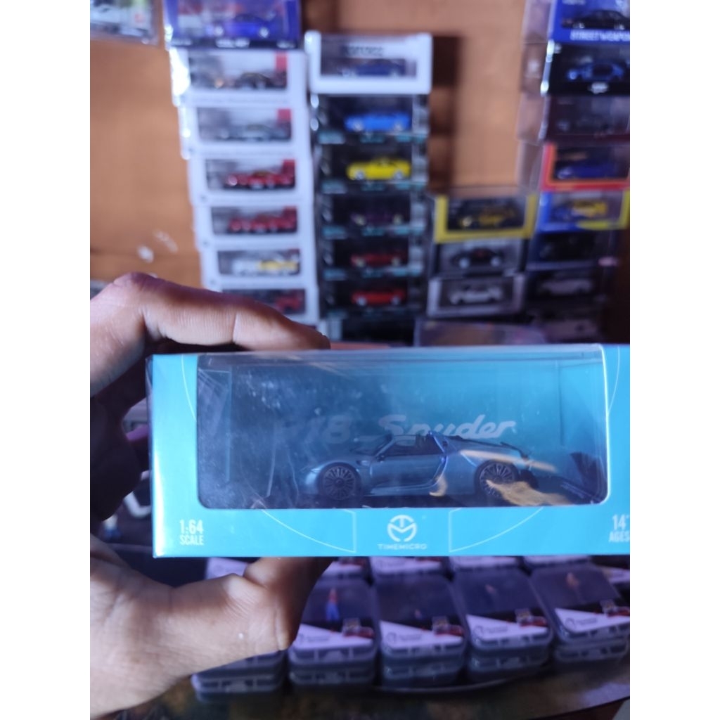 Time micro Porsche 918 spider Ice Blue