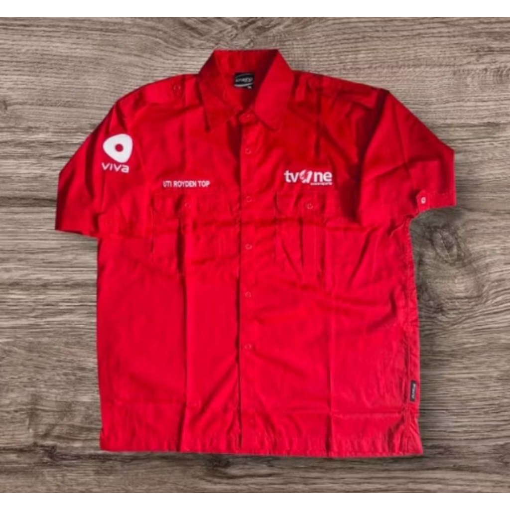 KEMEJA TVONE. SERAGAM REPORTER. BAJU TV ONE