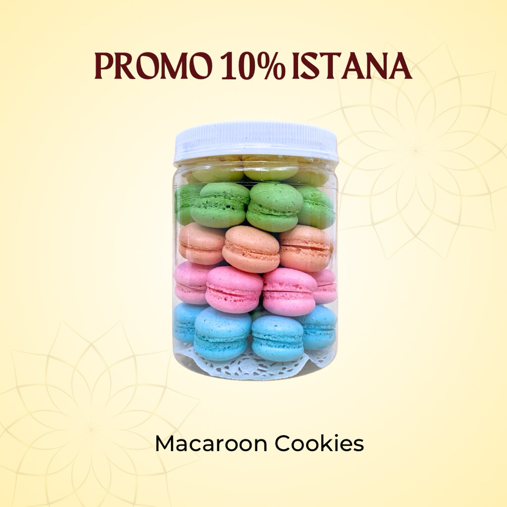 

ISTANA KUE KERING MACAROON BEST SELLER COOKIES | Macaroon Colorful, Fruity Cream Chocolate Special