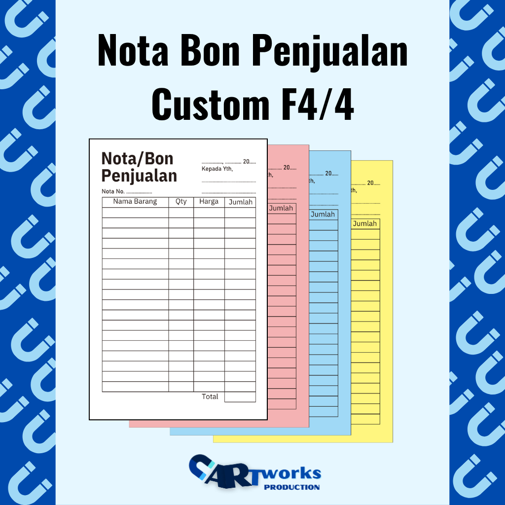 

nota bon penjualan f4/4 custom