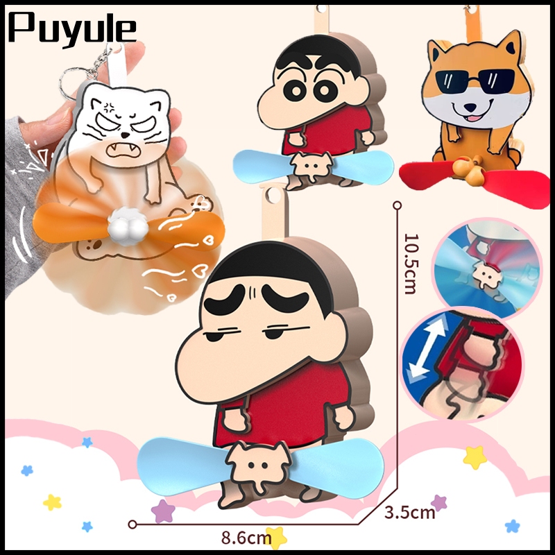 

Puyule Gantungan Kunci Kucing Telur Tarik Kreatif+Cute Mini Hand Fan Mainan Baru