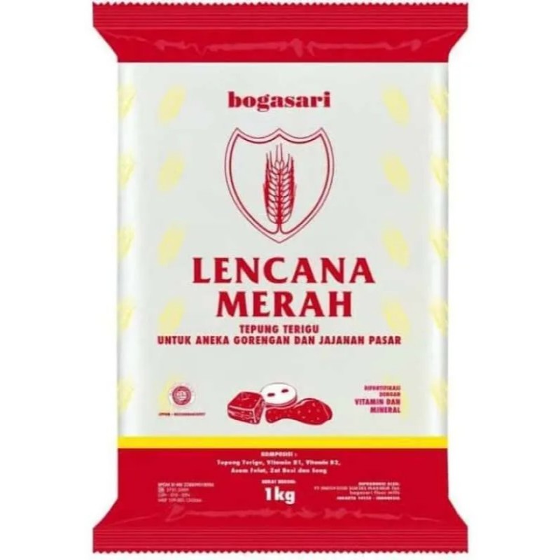 

LENCANA MERAH KEMASAN 1 KG 1 DUS/KARTON ISI 12 PCS