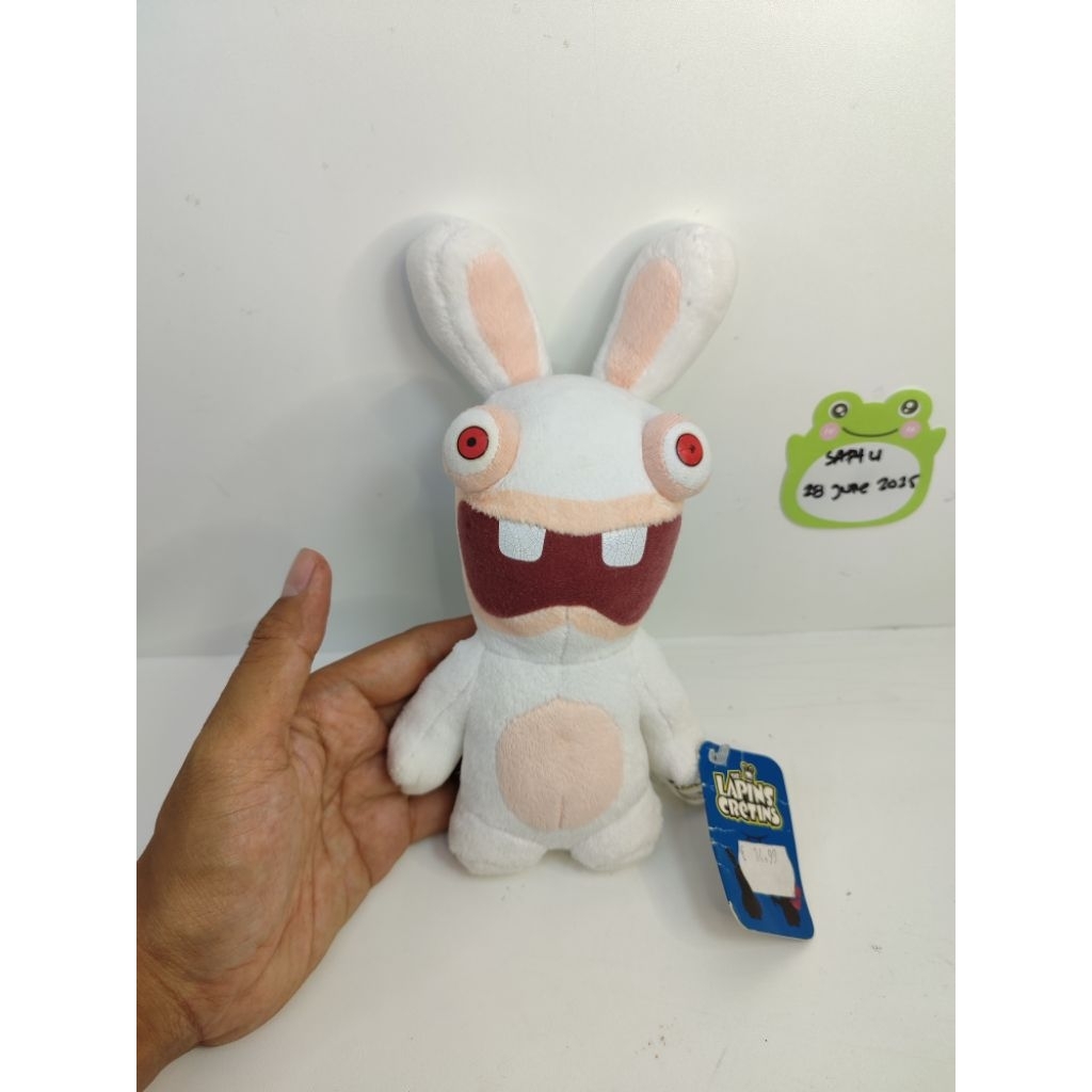 boneka rayman raving rabbids original sablon gigi crack