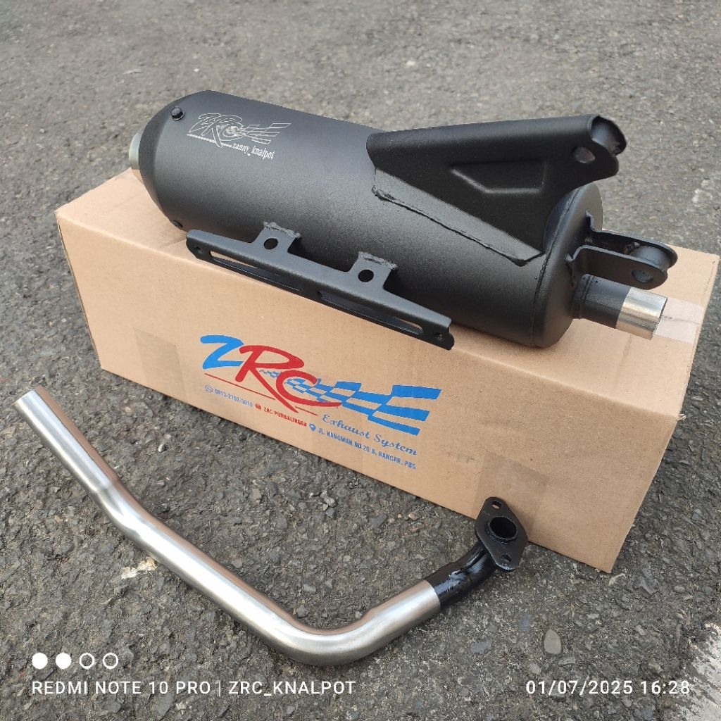 Knalpot Zrc Beat 2020 Ke Bawah / Scoopy / Vario fi / Vario 110fi Copy Cms ZRC