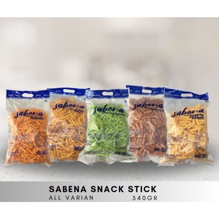 

SABENA SNACK STICK JAGUNG ALL VARIAN 340 GR 1 DUS/KARTON ISI 5 PCS