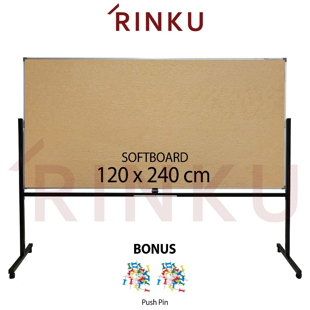 

Softboard Pin Board Cork Board Standing Polos Rinku 120x240 cm