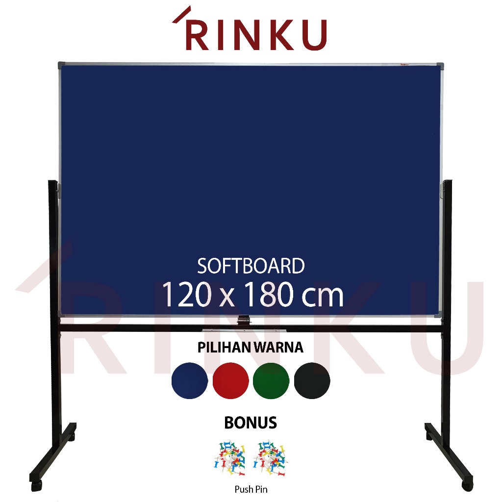 

Softboard Pin Board Cork Board Standing Bludru Rinku 120x180 cm