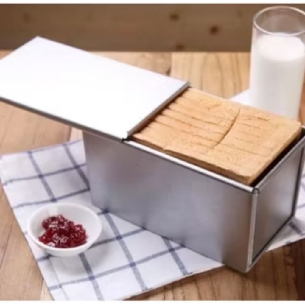 loyang roti tawar tutup / loyang roti tawar polos tanpa gerigi