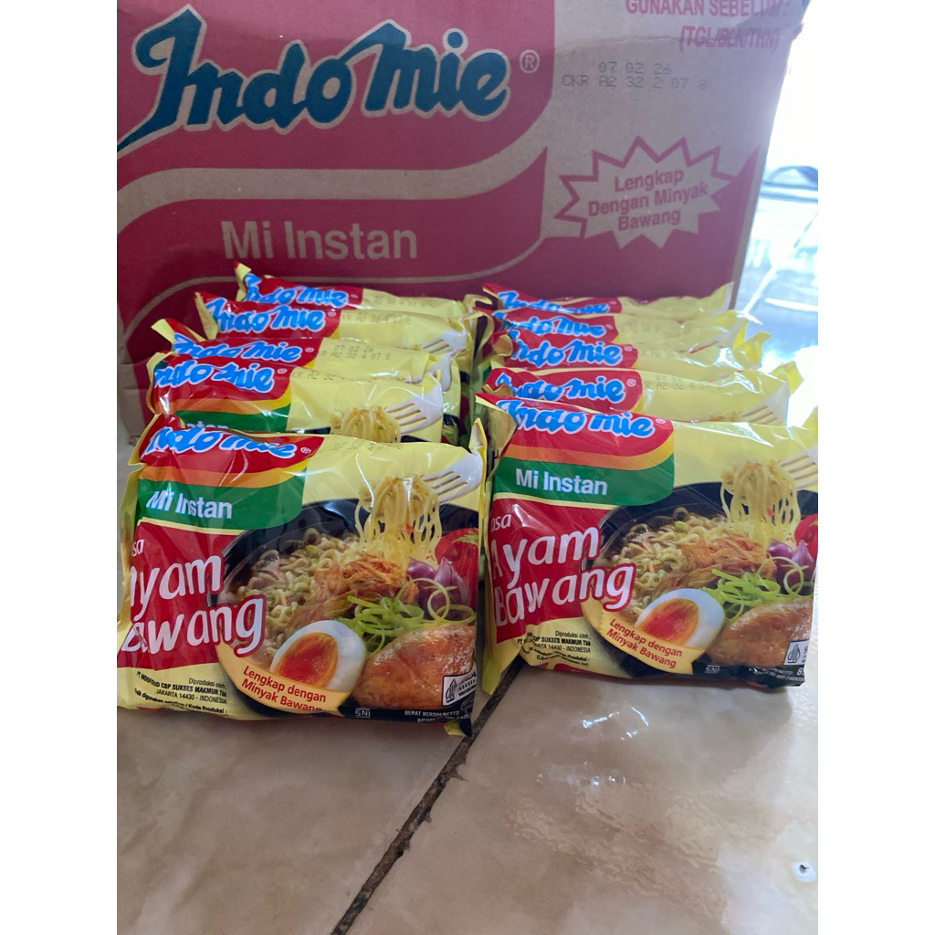 

Indomie rebus ayam bawang