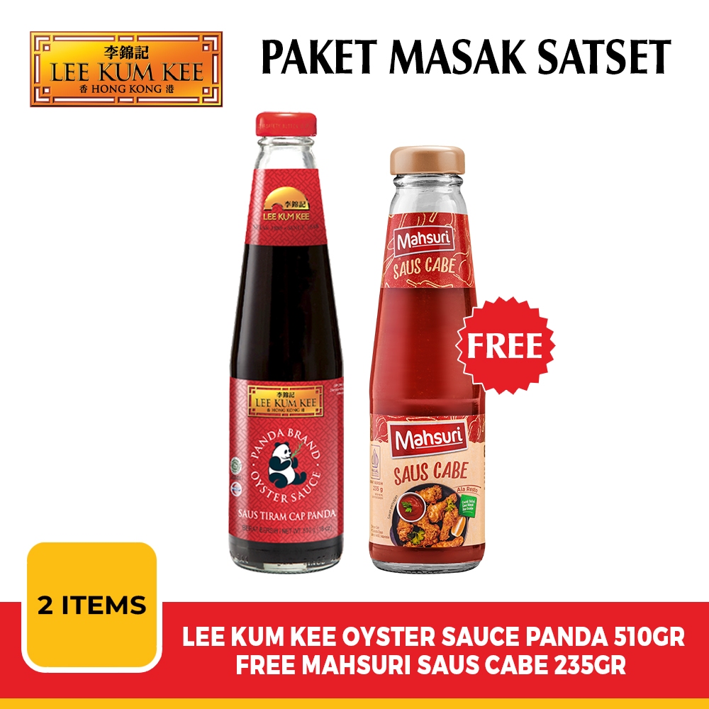 

Paket Masak Sat Set (Saus Tiram Panda 510gr + Saus Cabe 235gr)