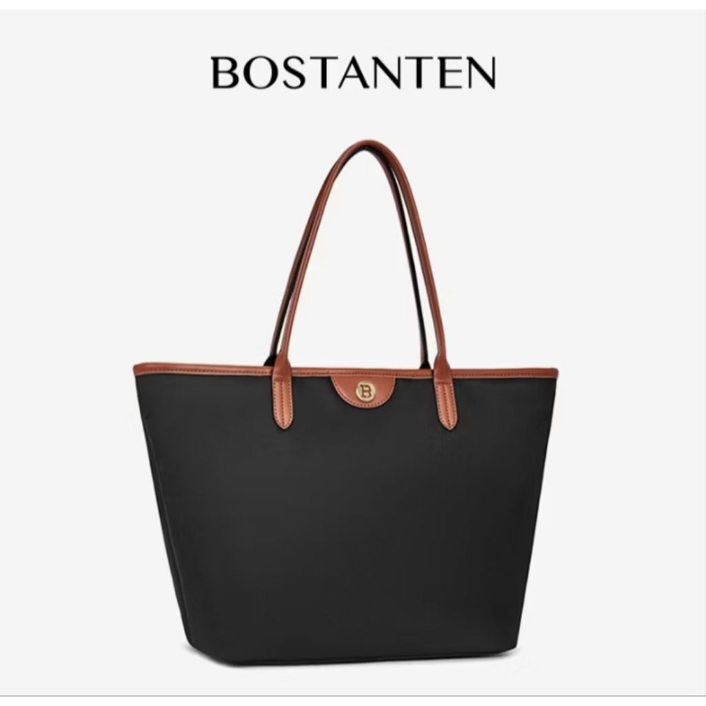 BOSTANTEN>Ashley Totebag By Bostanten Tas Wanita ToteBag Bahan Nylon Waterproof>Tas Wanita Mewah & E