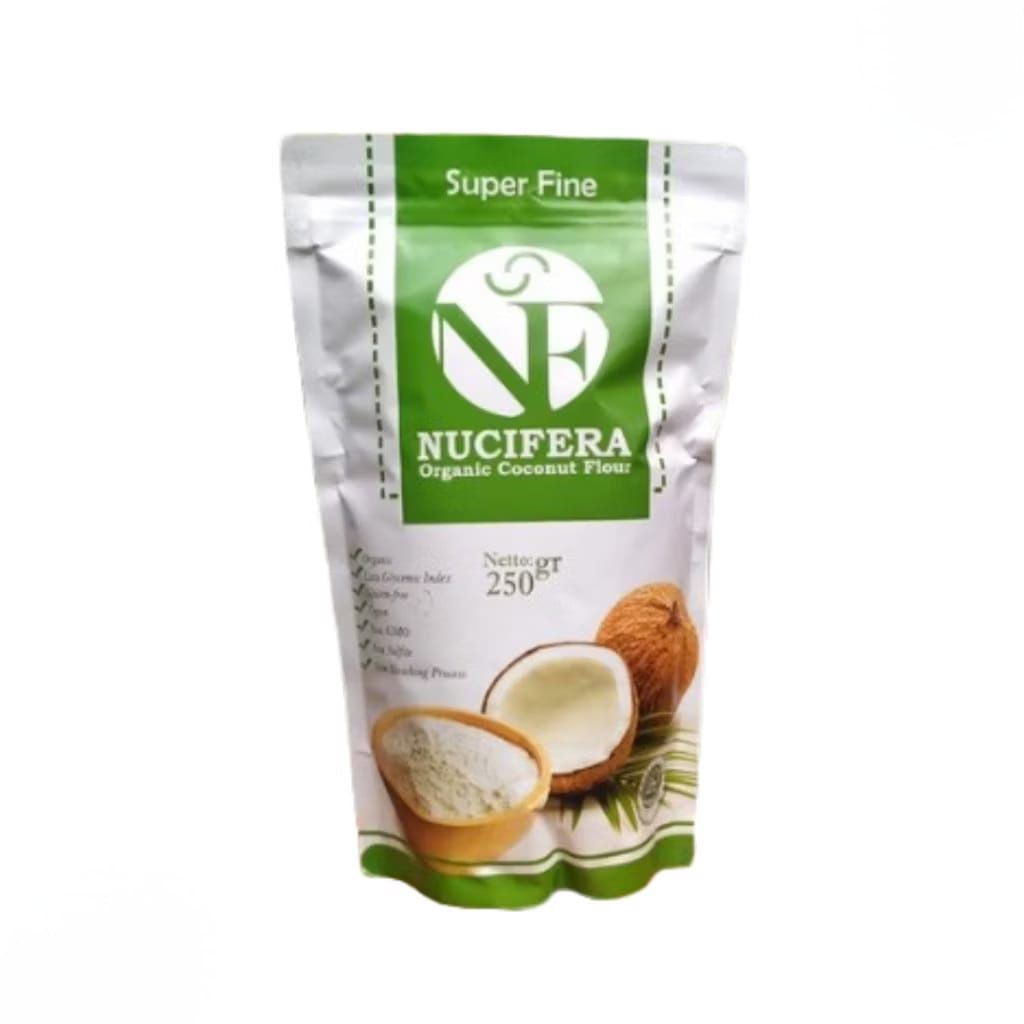 

NUCIFERA ORGANIC COCONUT FLOUR | TEPUNG KELAPA ORGANIK | GLUTEN FREE | NON GMO 250GR