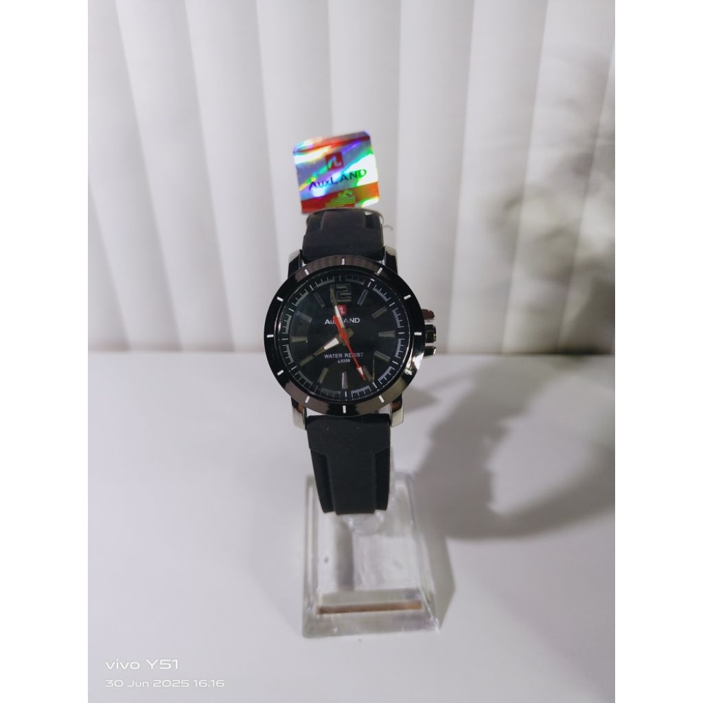 BESTSELLERRR JAM TANGAN WANITA AUXLAND ANALOG STRAP RUBBERTAHAN AIR