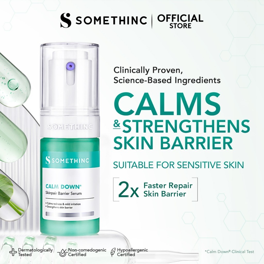 SOMETHINC Calm Down Serum Wajah Sensitif Berjerawat Skinpair Barrier Serum Jerawat