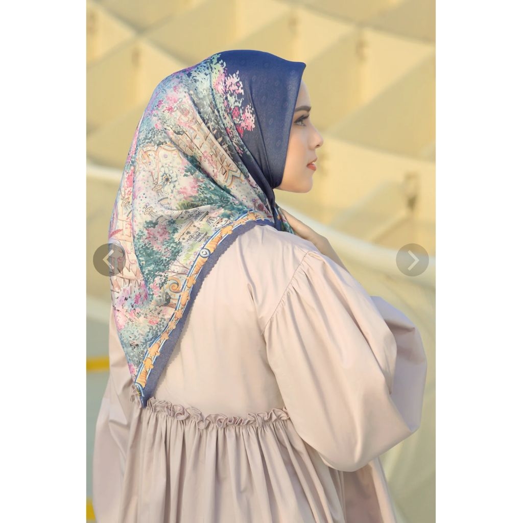 Ready Preloved VVGC Buttonscarves BS Sevilla Series Voile Square - Marina