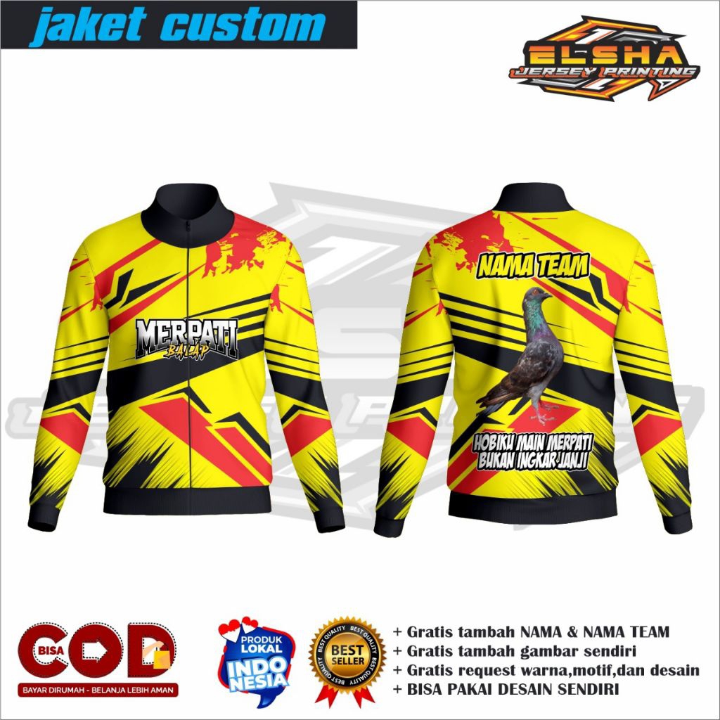 jaket merpati/jaket merpati balap/jaket merpati kolong/jaket merpati custom/jaket merpati bebas requ