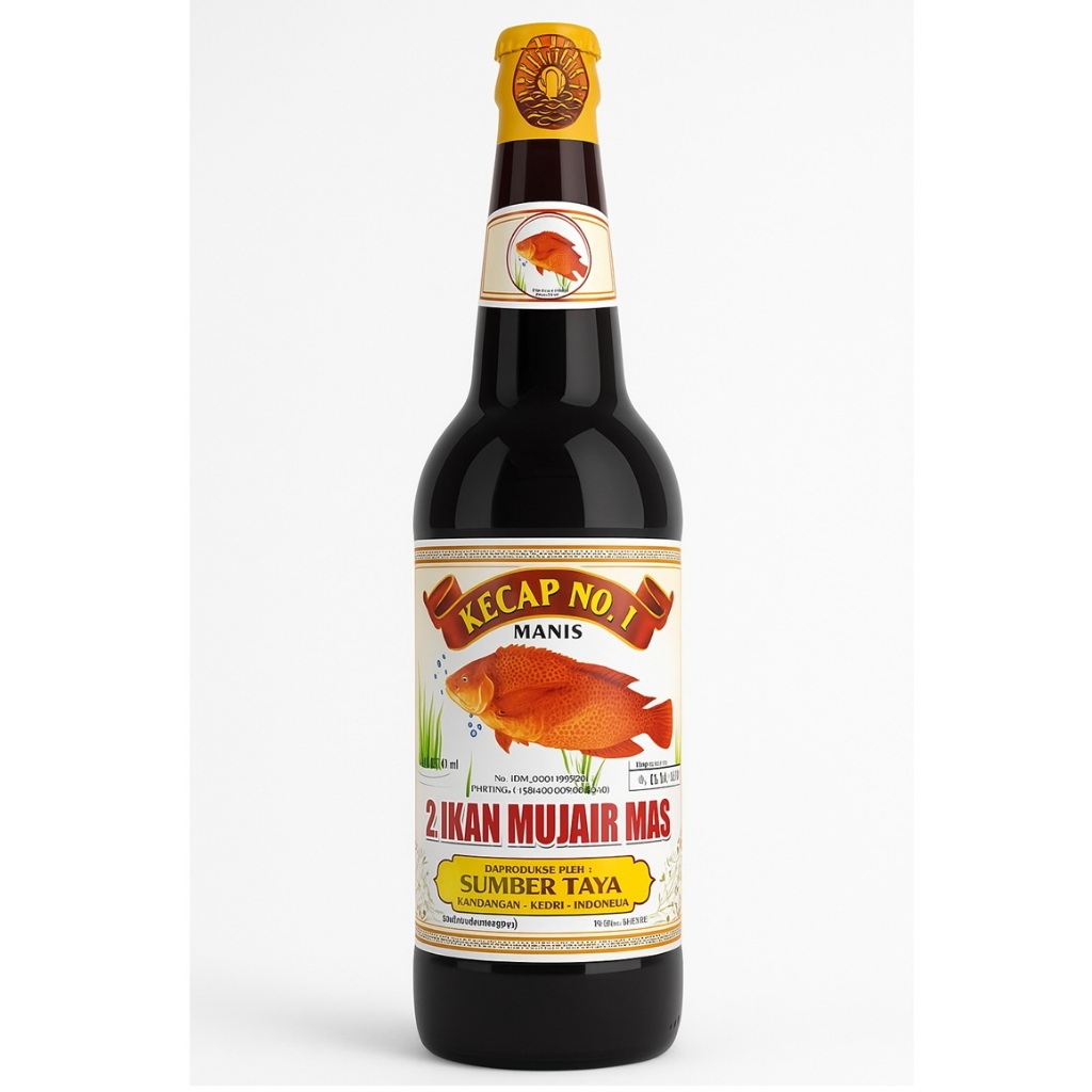 

kecap manis dua ikan mujair mas 600