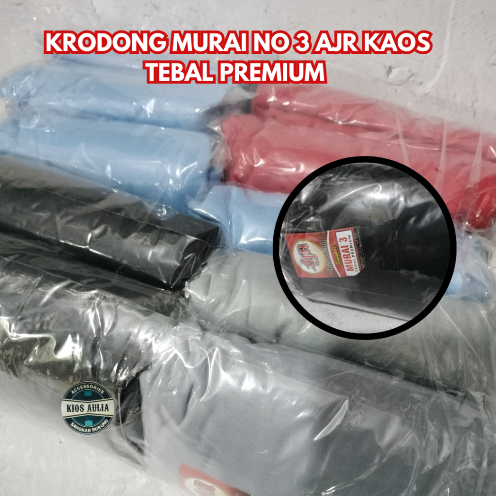 (GROSIR ECER) KRODONG KERODONG AJR KAOS PREMIUM MURAI C MURAI 3 TEBAL KURUNGAN SANGKAR BURUNG MURAI