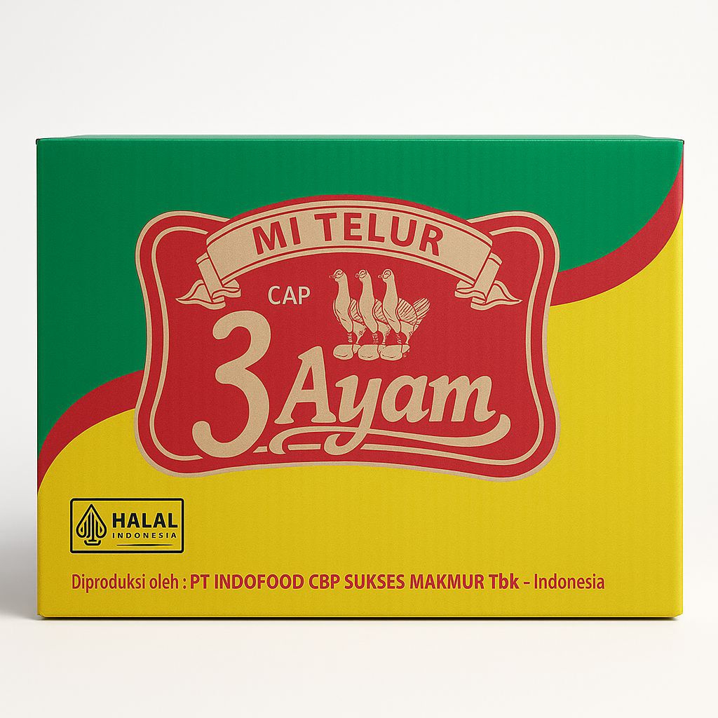 

(1 Dus) Mi Telur Cap 3 Ayam
