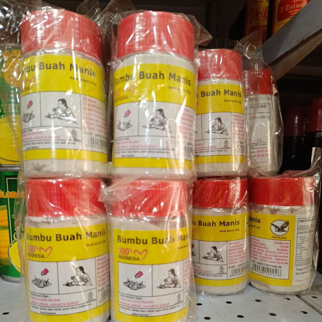 

Bumbu buah-buahan/bubuk botol 150gram semboi bumbu semboi/bumbu botol