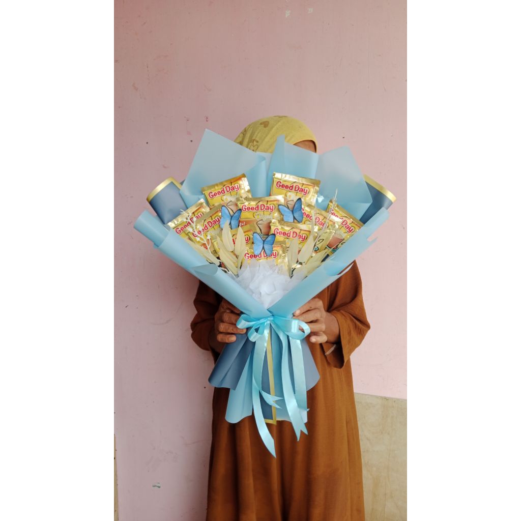 

buket kopi sachet, buket ulang tahun, buket wisuda