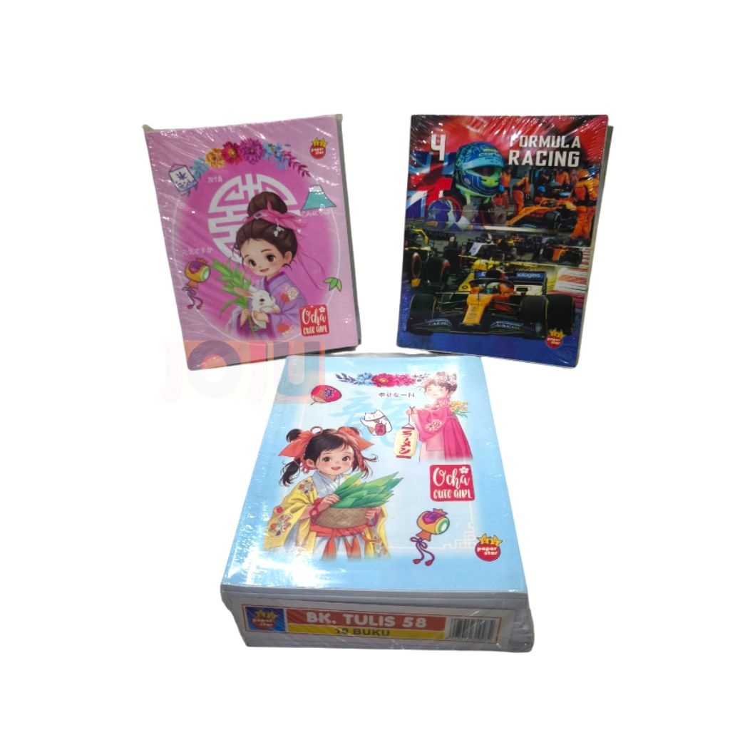 

Buku Tulis isi 58 merk Paperstar (Pak/10 pcs)
