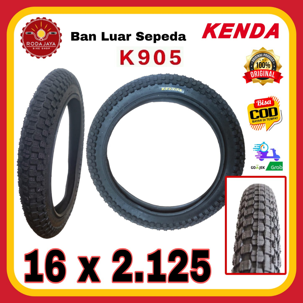 KENDA 16 x 2.125 Ban Luar Sepeda