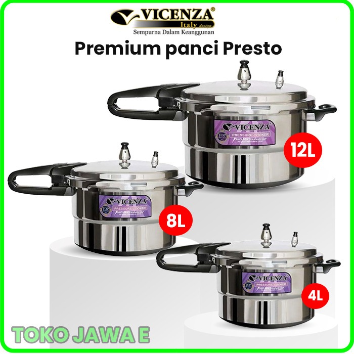 PRESTO PREMIUM VICENZA V-328 Presto Kapasitas 12 Liter (28 cm) ORIGINAL VICENZA